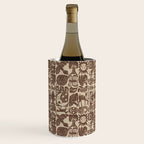 Nature Blocks - walnut brown Wine Chiller Gallery Image 1