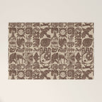 Nature Blocks - walnut brown Welcome Mat Gallery Image 1