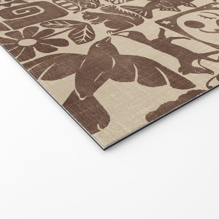 Nature Blocks - walnut brown Welcome Mat Gallery Image 2