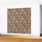 Nature Blocks - walnut brown Wall Mural Gallery Image 2