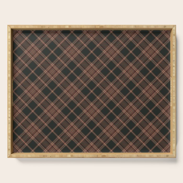 brune tartan Serving Tray Gallery Image 1