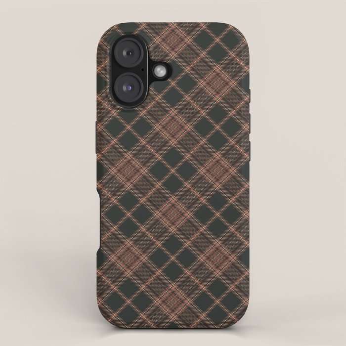 brune tartan iPhone Case Gallery Image 1