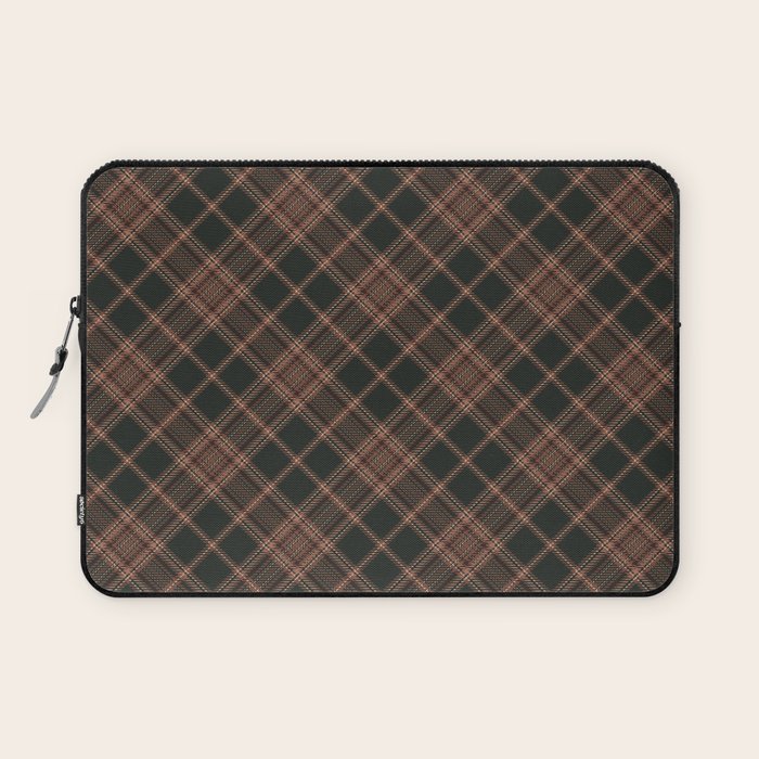 brune tartan Laptop Sleeve Gallery Image 1