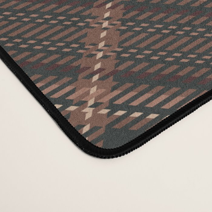 brune tartan Desk Mat Gallery Image 4