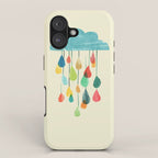 cloudy with a chance of rainbow iPhone Case Gallery Image 1