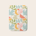 Colorful abstract nature organic shape pattern  Bath Mat Gallery Image 1