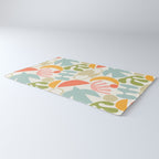 Colorful abstract nature organic shape pattern  Rug Gallery Image 3