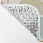 Colorful abstract nature organic shape pattern  Bath Mat Gallery Image 2