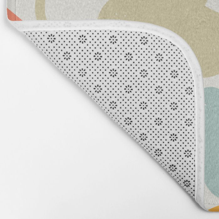 Colorful abstract nature organic shape pattern  Bath Mat Gallery Image 2