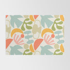 Colorful abstract nature organic shape pattern  Rug Gallery Image 2