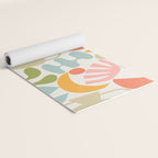 Colorful abstract nature organic shape pattern  Yoga Mat Gallery Image 2