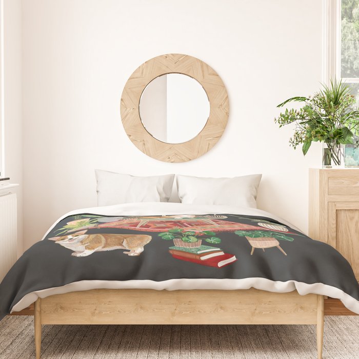 Corgis living room Duvet Cover Gallery Image 3