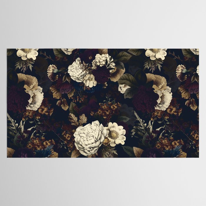 Dutch Vintage Midnight Flower Garden  Tablecloth Gallery Image 2