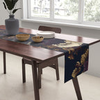 Dutch Vintage Midnight Flower Garden  Table Runner Gallery Image 2