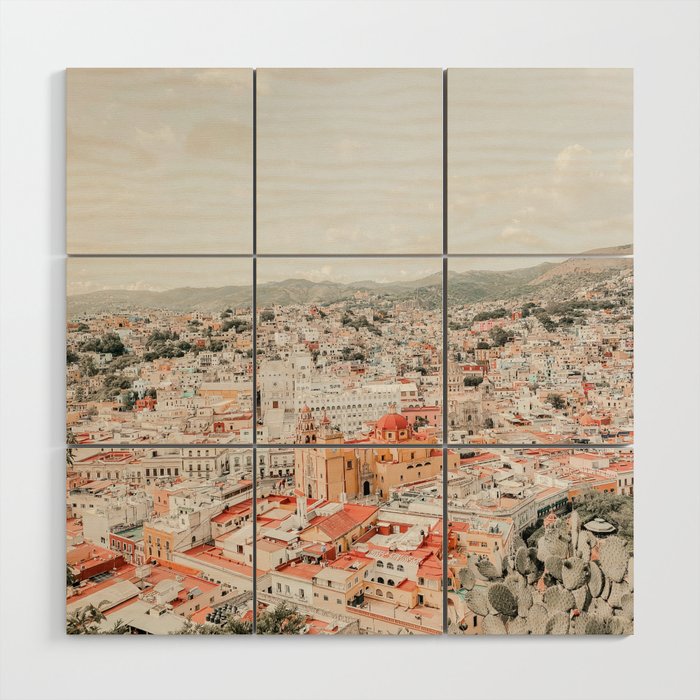 Mexico City View Wood Wall Art Gallery Image 1