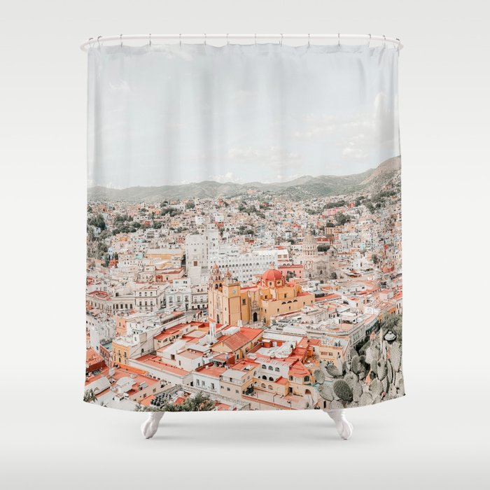 Mexico City View Shower Curtain Gallery Image 1