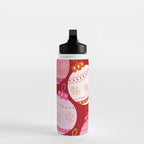 Pink Christmas Decorations Retro Baubles Water Bottle Gallery Image 3