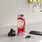 Pink Christmas Decorations Retro Baubles Water Bottle Gallery Image 5