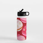 Pink Christmas Decorations Retro Baubles Water Bottle Gallery Image 1