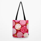 Pink Christmas Decorations Retro Baubles Tote Bag Gallery Image 2