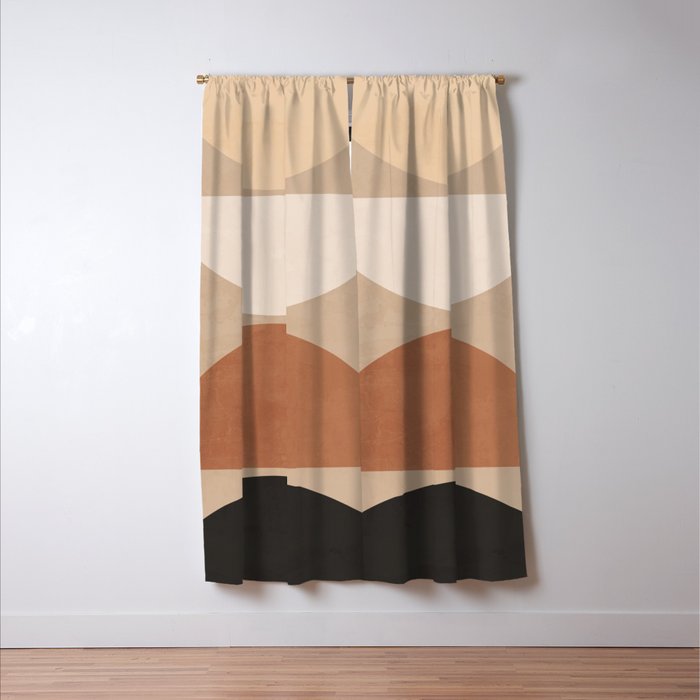 Minimal Abstract Shapes 7 Window Curtain Gallery Image 3