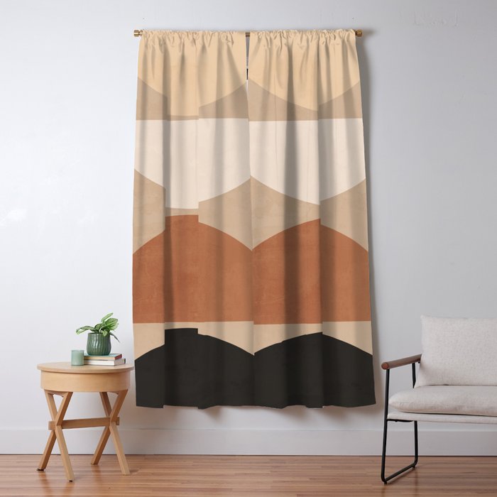 Minimal Abstract Shapes 7 Window Curtain Gallery Image 1