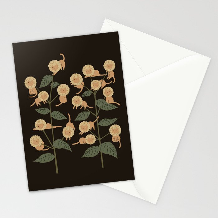 Cat and Plant 7: Catmouflage 2 Stationery Card Gallery Image 2