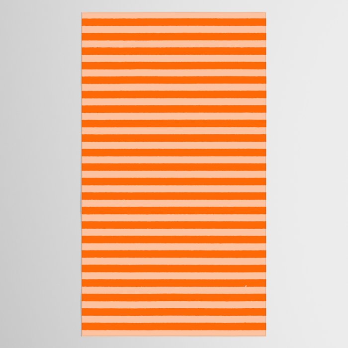 Striped 2 Orange Tablecloth Gallery Image 2
