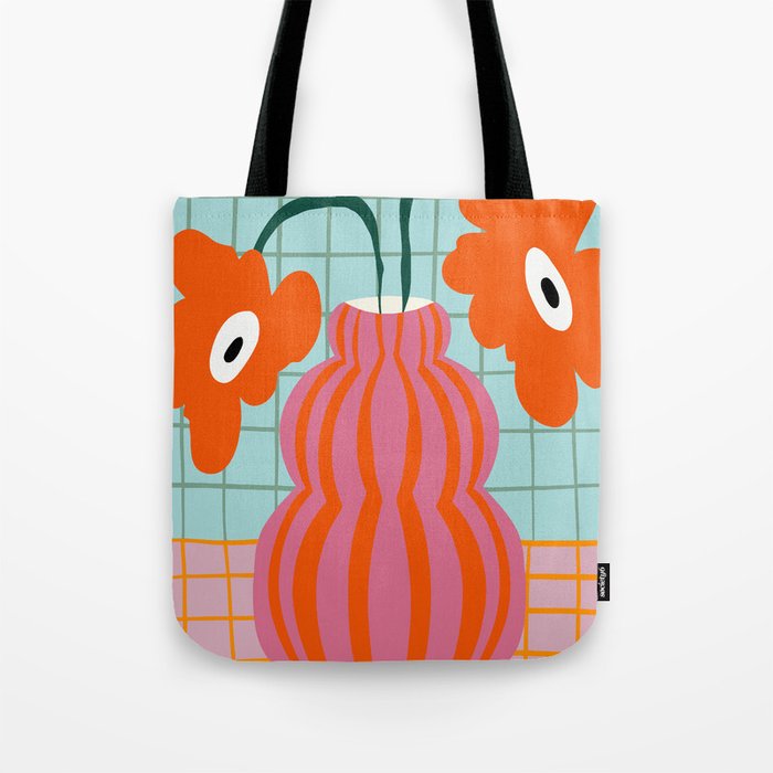 Colorful clay blooms Tote Bag Gallery Image 1