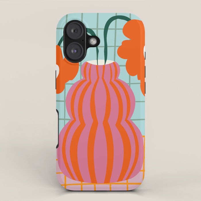 Colorful clay blooms iPhone Case Gallery Image 1