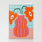 Colorful clay blooms Stationery Card Gallery Image 2