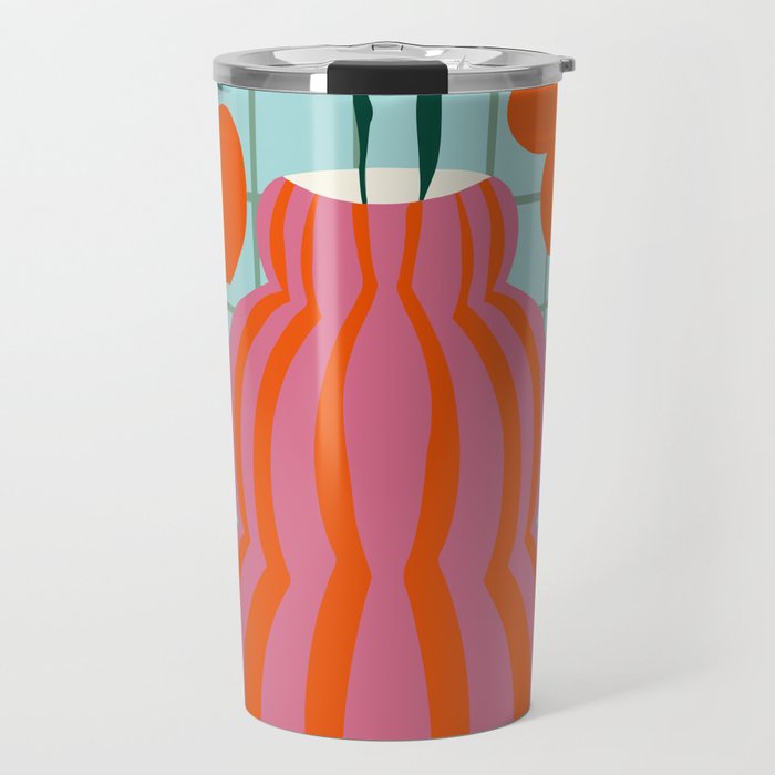Colorful clay blooms Travel Mug Gallery Image 1