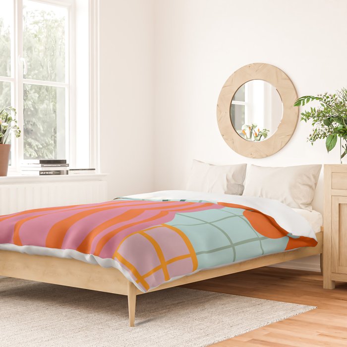 Colorful clay blooms Duvet Cover Gallery Image 2