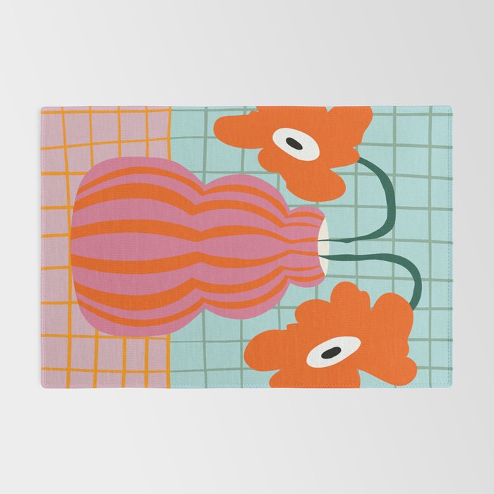 Colorful clay blooms Rug Gallery Image 2