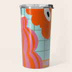 Colorful clay blooms Travel Mug Gallery Image 2
