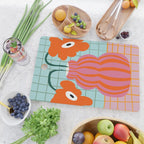 Colorful clay blooms Cutting Board Gallery Image 2