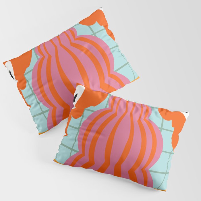 Colorful clay blooms Pillow Sham Gallery Image 3