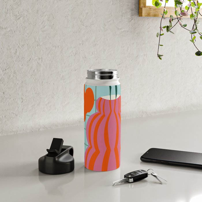 Colorful clay blooms Water Bottle Gallery Image 4