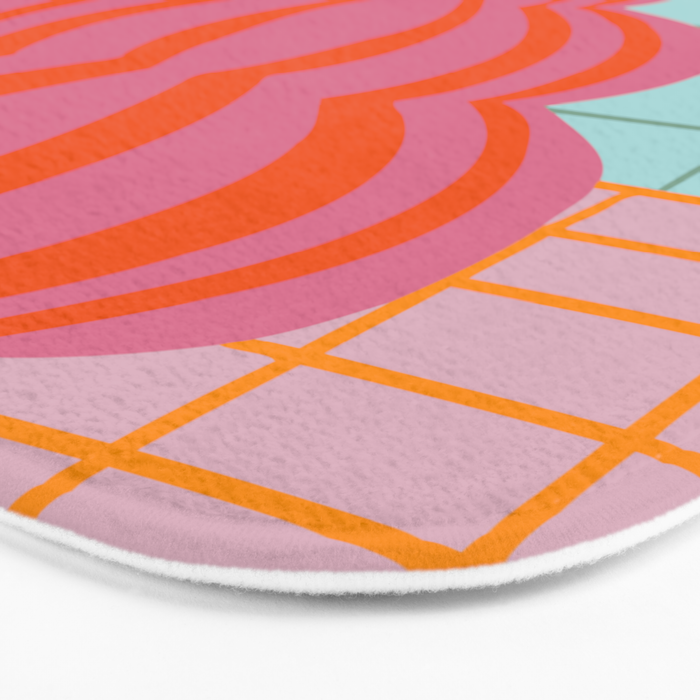 Colorful clay blooms Bath Mat Gallery Image 3