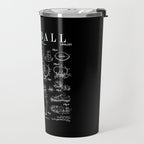 American Football Old Vintage Patent Drawing Print Travel Mug Gallery Image 2