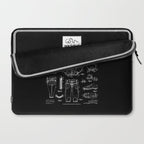 American Football Old Vintage Patent Drawing Print Laptop Sleeve Gallery Image 2