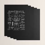 American Football Old Vintage Patent Drawing Print Wrapping Paper Gallery Image 3