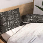 American Football Old Vintage Patent Drawing Print Pillow Sham Gallery Image 2
