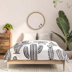 Cactus plant doodle art pattern Comforter Gallery Image 3