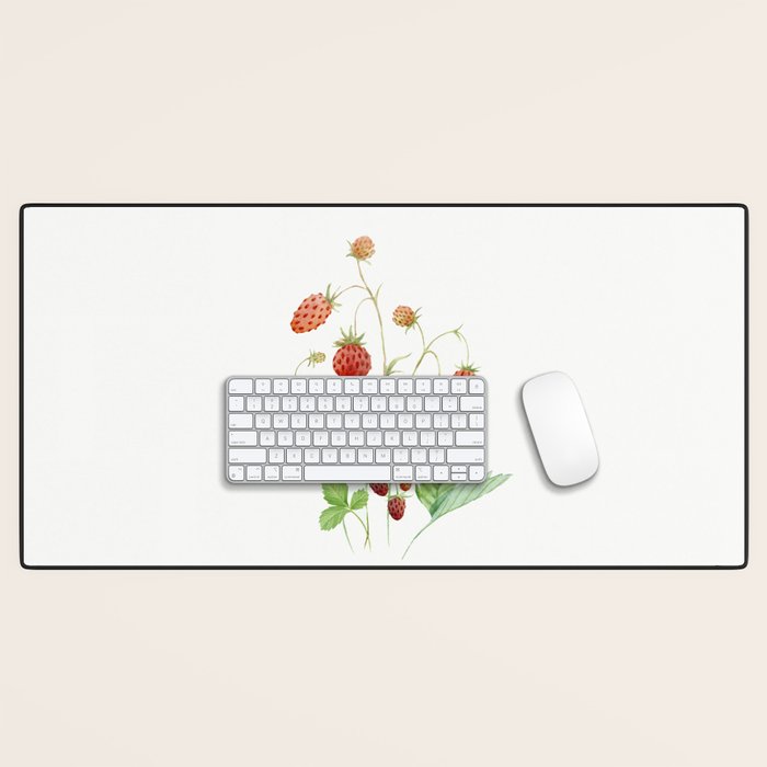 Wild Strawberries Desk Mat Gallery Image 1