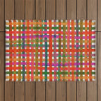 Colorful Plaid #3 Outdoor Rug Gallery Image 1