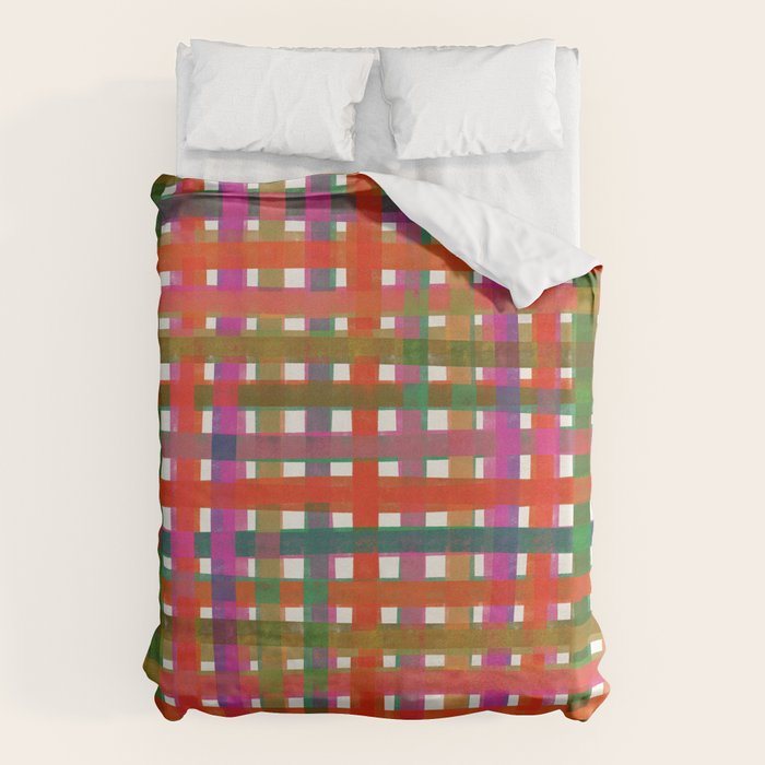 Colorful Plaid #3 Duvet Cover Gallery Image 6