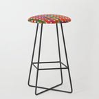 Colorful Plaid #3 Stool Gallery Image 1