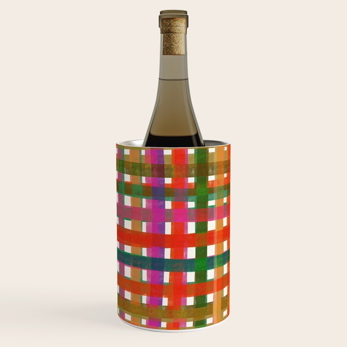 Colorful Plaid #3 Wine Chiller Gallery Image 3