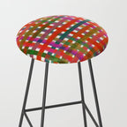 Colorful Plaid #3 Stool Gallery Image 2